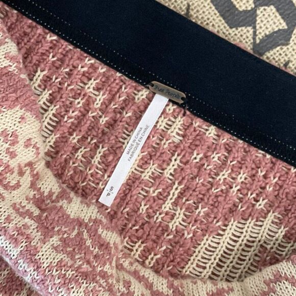 Free People Dua Swit Mini Skirt Terracotta Combo with Fringe - Picture 5 of 8